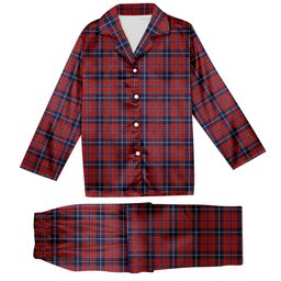 ScotsTee Shop Scottish Wishart Dress Tartan Pajama Satin Velvet Flannel Pajama Set