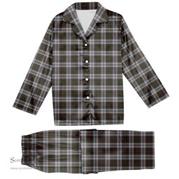ScotsTee Shop Scottish Stewart of Appin Dress 1 Tartan Pajama Satin Velvet Flannel Pajama Set