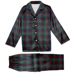 ScotsTee Shop Scottish Stewart of Appin Hunting Modern Clan Tartan Pajama Satin Velvet Flannel Pajama Set