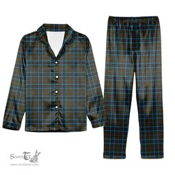 ScotsTee Shop Scottish Thompson Hunting Tartan Pajama Satin Velvet Flannel Pajama Set