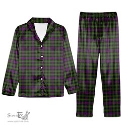 ScotsTee Shop Scottish Wilsons 064 Tartan Pajama Satin Velvet Flannel Pajama Set