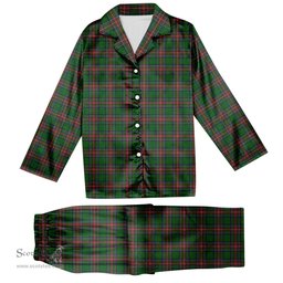 ScotsTee Shop Scottish Sillars 2 Tartan Pajama Satin Velvet Flannel Pajama Set