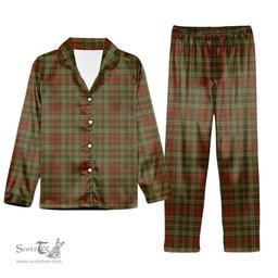ScotsTee Shop Scottish Pierce Tartan Pajama Satin Velvet Flannel Pajama Set