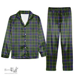 ScotsTee Shop Scottish Turnbull of Thornton Tartan Pajama Satin Velvet Flannel Pajama Set