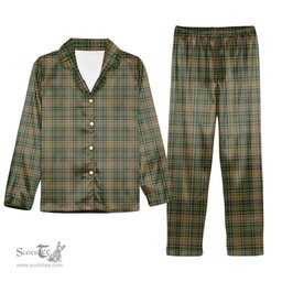 ScotsTee Shop Scottish O'Farrell Tartan Pajama Satin Velvet Flannel Pajama Set