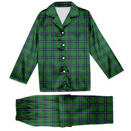 ScotsTee Shop Scottish Washington State Tartan Pajama Satin Velvet Flannel Pajama Set