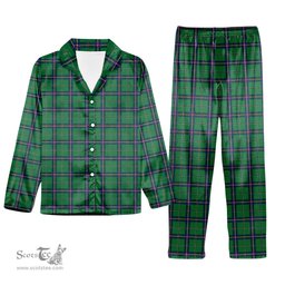 ScotsTee Shop Scottish Washington State Tartan Pajama Satin Velvet Flannel Pajama Set