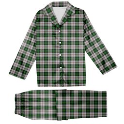 ScotsTee Shop Scottish Ross Arisaid Tartan Pajama Satin Velvet Flannel Pajama Set