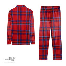 ScotsTee Shop Scottish Rait Tartan Pajama Satin Velvet Flannel Pajama Set