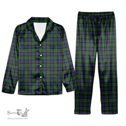 ScotsTee Shop Scottish Ogilvie of Inverarity VS 2 Tartan Pajama Satin Velvet Flannel Pajama Set