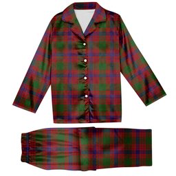 ScotsTee Shop Scottish Ross 6 Tartan Pajama Satin Velvet Flannel Pajama Set
