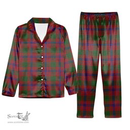 ScotsTee Shop Scottish Ross 6 Tartan Pajama Satin Velvet Flannel Pajama Set