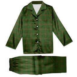ScotsTee Shop Scottish Terry Tartan Pajama Satin Velvet Flannel Pajama Set