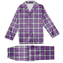 ScotsTee Shop Scottish Sinclair Dress (Dance) Ancient Clan Tartan Pajama Satin Velvet Flannel Pajama Set