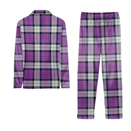 ScotsTee Shop Scottish Sinclair Dress (Dance) Ancient Clan Tartan Pajama Satin Velvet Flannel Pajama Set