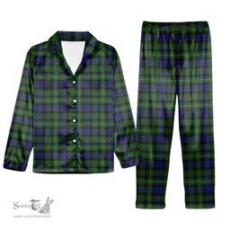 ScotsTee Shop Scottish Rollo Tartan Pajama Satin Velvet Flannel Pajama Set