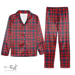 ScotsTee Shop Scottish Sinclair Lyon Count Modern Tartan Pajama Satin Velvet Flannel Pajama Set