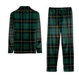 ScotsTee Shop Scottish Wallace Hunting Modern Tartan Pajama Satin Velvet Flannel Pajama Set