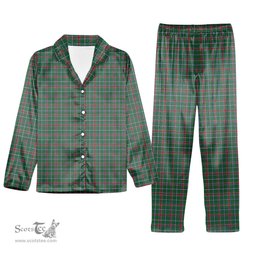 ScotsTee Shop Scottish Spence Fragment Modern Clan Tartan Pajama Satin Velvet Flannel Pajama Set