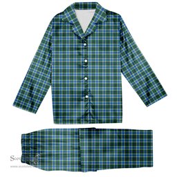 ScotsTee Shop Scottish Robinson Barbara Ann Tartan Pajama Satin Velvet Flannel Pajama Set