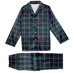 ScotsTee Shop Scottish Shaw of Carolina Modern Tartan Pajama Satin Velvet Flannel Pajama Set