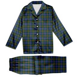 ScotsTee Shop Scottish Turnbull Hunting Tartan Pajama Satin Velvet Flannel Pajama Set