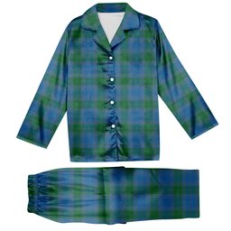ScotsTee Shop Scottish Sutherland Hunting Ancient Tartan Pajama Satin Velvet Flannel Pajama Set