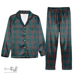 ScotsTee Shop Scottish Shaw of Tordarroch Hunting Modern Tartan Pajama Satin Velvet Flannel Pajama Set