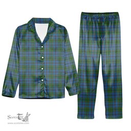 ScotsTee Shop Scottish Strachan Ancient Tartan Pajama Satin Velvet Flannel Pajama Set