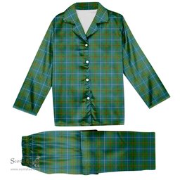 ScotsTee Shop Scottish Turnbull Hunting Ancient Clan Tartan Pajama Satin Velvet Flannel Pajama Set