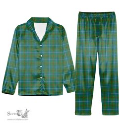 ScotsTee Shop Scottish Turnbull Hunting Ancient Clan Tartan Pajama Satin Velvet Flannel Pajama Set