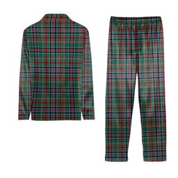 ScotsTee Shop Scottish Russell Old Ancient Tartan Pajama Satin Velvet Flannel Pajama Set
