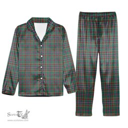 ScotsTee Shop Scottish Russell Old Ancient Tartan Pajama Satin Velvet Flannel Pajama Set
