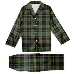 ScotsTee Shop Scottish Webster Ancient Tartan Pajama Satin Velvet Flannel Pajama Set