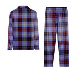 ScotsTee Shop Scottish Rutherford SC Tartan Pajama Satin Velvet Flannel Pajama Set