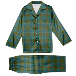 ScotsTee Shop Scottish Stewart of Appin Hunting Ancient Clan Tartan Pajama Satin Velvet Flannel Pajama Set