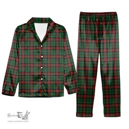 ScotsTee Shop Scottish Walker James Tartan Pajama Satin Velvet Flannel Pajama Set