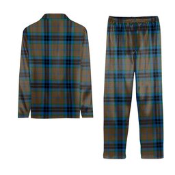 ScotsTee Shop Scottish Thomson Hunting Ancient Tartan Pajama Satin Velvet Flannel Pajama Set
