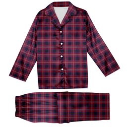 ScotsTee Shop Scottish Tullis Russell Tartan Pajama Satin Velvet Flannel Pajama Set