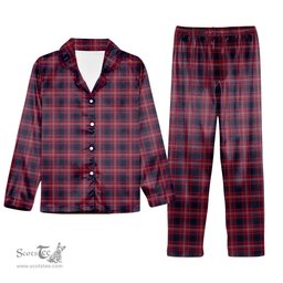 ScotsTee Shop Scottish Tullis Russell Tartan Pajama Satin Velvet Flannel Pajama Set
