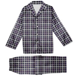 ScotsTee Shop Scottish Rutherford Simon Travis Alan Tartan Pajama Satin Velvet Flannel Pajama Set
