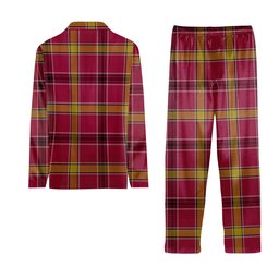 ScotsTee Shop Scottish O'Meehan Tartan Pajama Satin Velvet Flannel Pajama Set