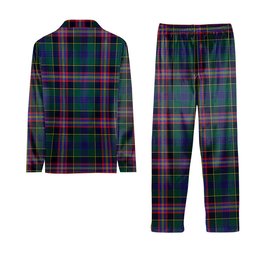 ScotsTee Shop Scottish Pitcairn Hunting Modern Tartan Pajama Satin Velvet Flannel Pajama Set