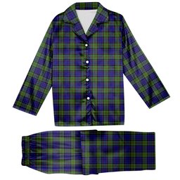 ScotsTee Shop Scottish Newman SC Tartan Pajama Satin Velvet Flannel Pajama Set