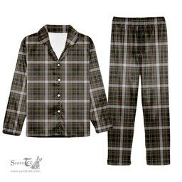 ScotsTee Shop Scottish Yule Lads, The Tartan Pajama Satin Velvet Flannel Pajama Set