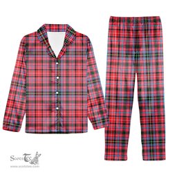 ScotsTee Shop Scottish Straiton Tartan Pajama Satin Velvet Flannel Pajama Set