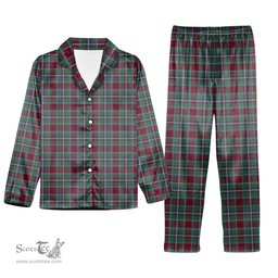 ScotsTee Shop Scottish Spens Tartan Pajama Satin Velvet Flannel Pajama Set