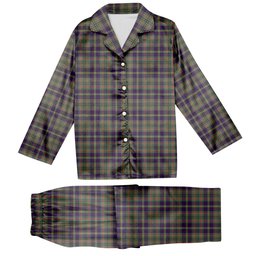 ScotsTee Shop Scottish Taylor Weathered Tartan Pajama Satin Velvet Flannel Pajama Set