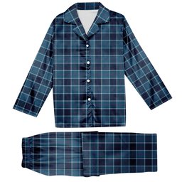 ScotsTee Shop Scottish US Navy Modern Tartan Pajama Satin Velvet Flannel Pajama Set