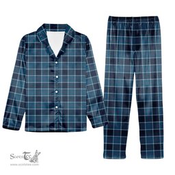 ScotsTee Shop Scottish US Navy Modern Tartan Pajama Satin Velvet Flannel Pajama Set